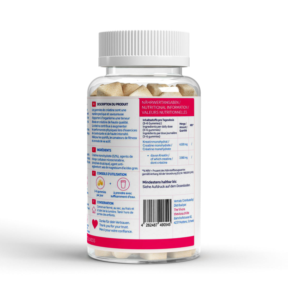 Kreatin Gummies Apfel - 90 Stk.